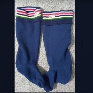 Hunter Rainbow Stripe Accent Fleece Socks Sz 5-7